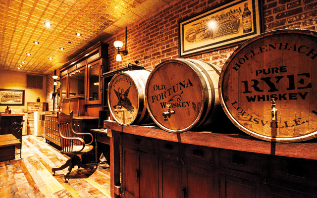 Bourbon tasting room at the brand-new Evan Williams Distillery. Photo courtesy of the Louisville Convention Bureau