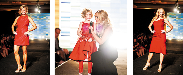 (L-R) KARE 11’s Julie Nelson; CW’s Carly Aplin and Millie, a young survivor of heart disease; Shop NBC’s Wendi Russo | Photography by Kyle Lieberman