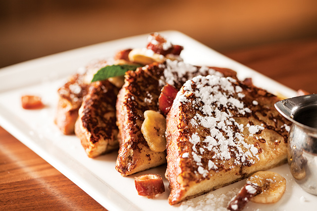 The Beacon Public House's cinnamon banana French toast breakfast. Photo courtesy of The Commons Hotel