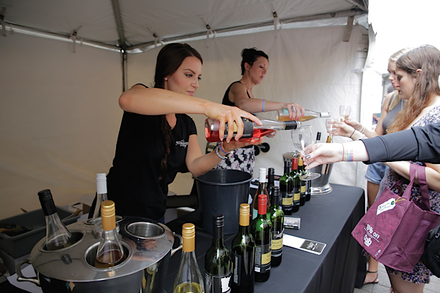 Next Chapter Winery pouring wine at this past year's Summer Wine Festival & Market. Photo courtesy of the Minnesota Grape Growers Association