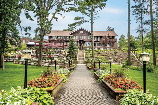 1 Located on the shores of Gull Lake, Grand View Lodge offers hotel rooms to nine-bedroom cabins. The Main Lodge is on the National Register of Historic Places. Photo courtesy of Grand View Lodge