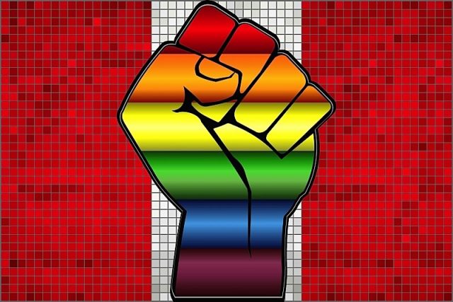 Peru Flag LGBTQ Raised Fist Photo courtesy of BigStock/Vlatko2002