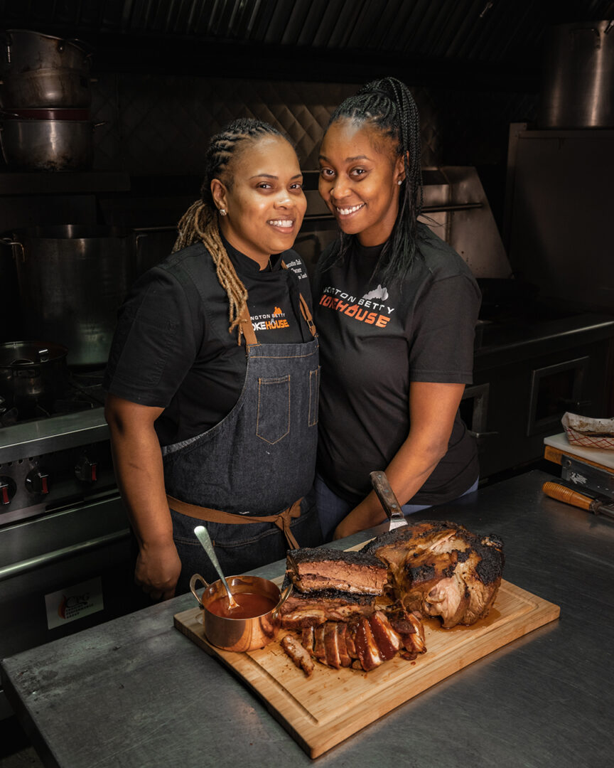 Dominique Leach and wife Tanisha.
