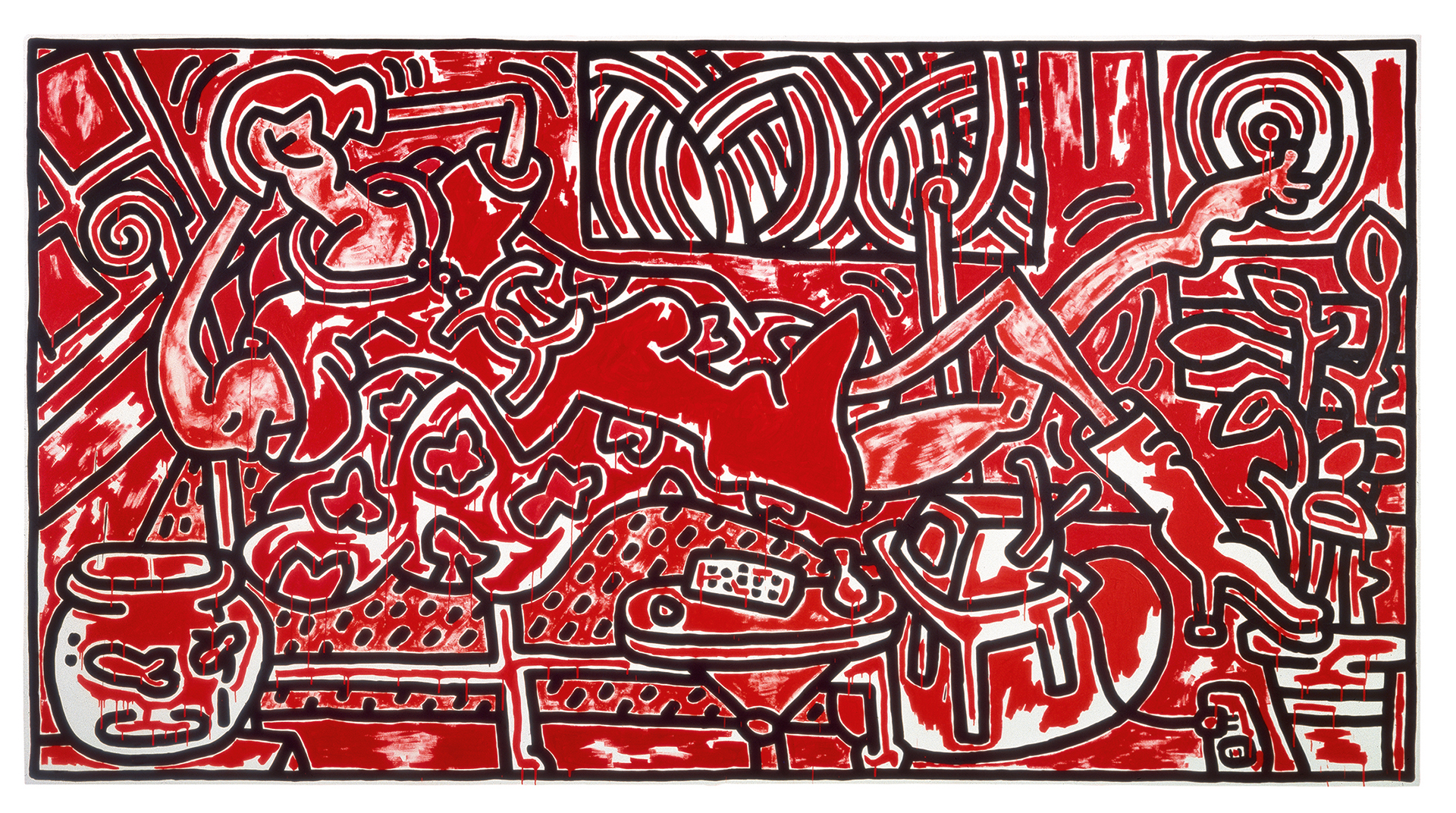 Keith Haring artwork.