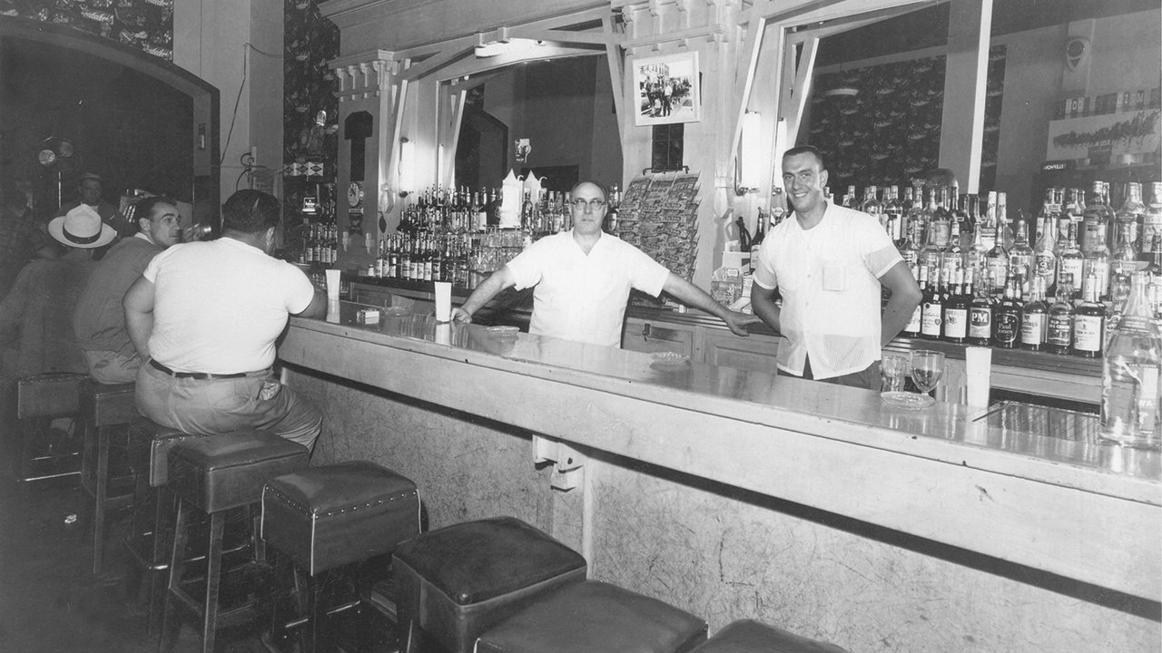 Dugout Bar historic image.