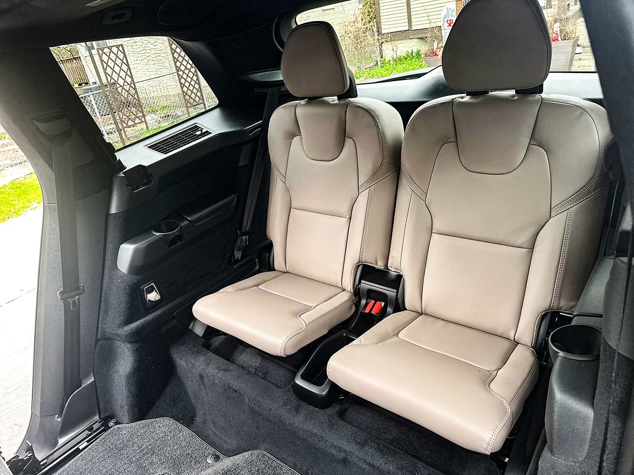 Interior seat of the Volvo XC90.