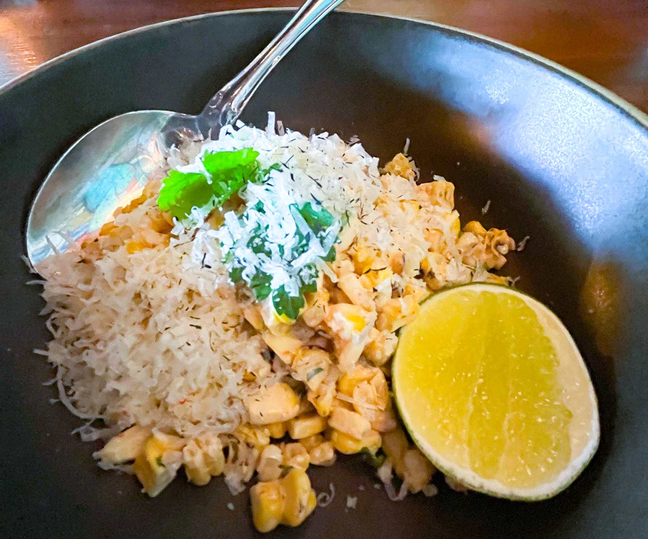A bowl of esquites.
