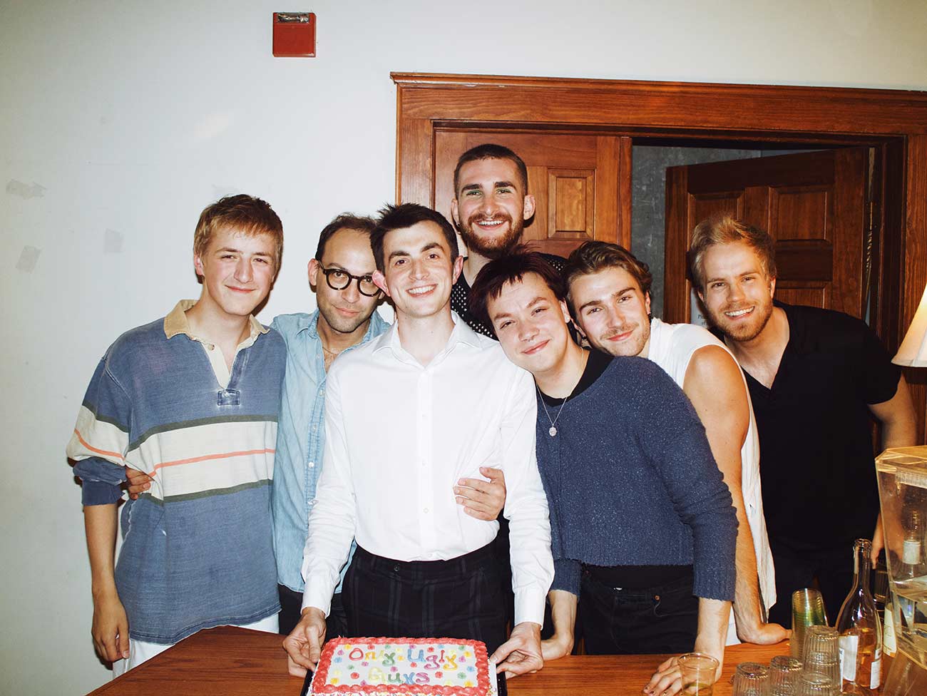 Only Ugly Guys 2024 Cast and Crew at a wrap party.