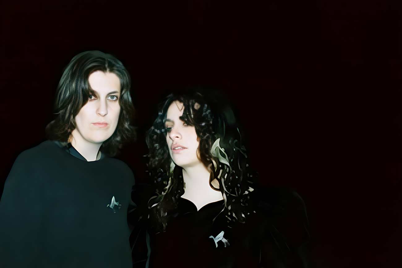 Press photo of the two members of the music group Boyish.