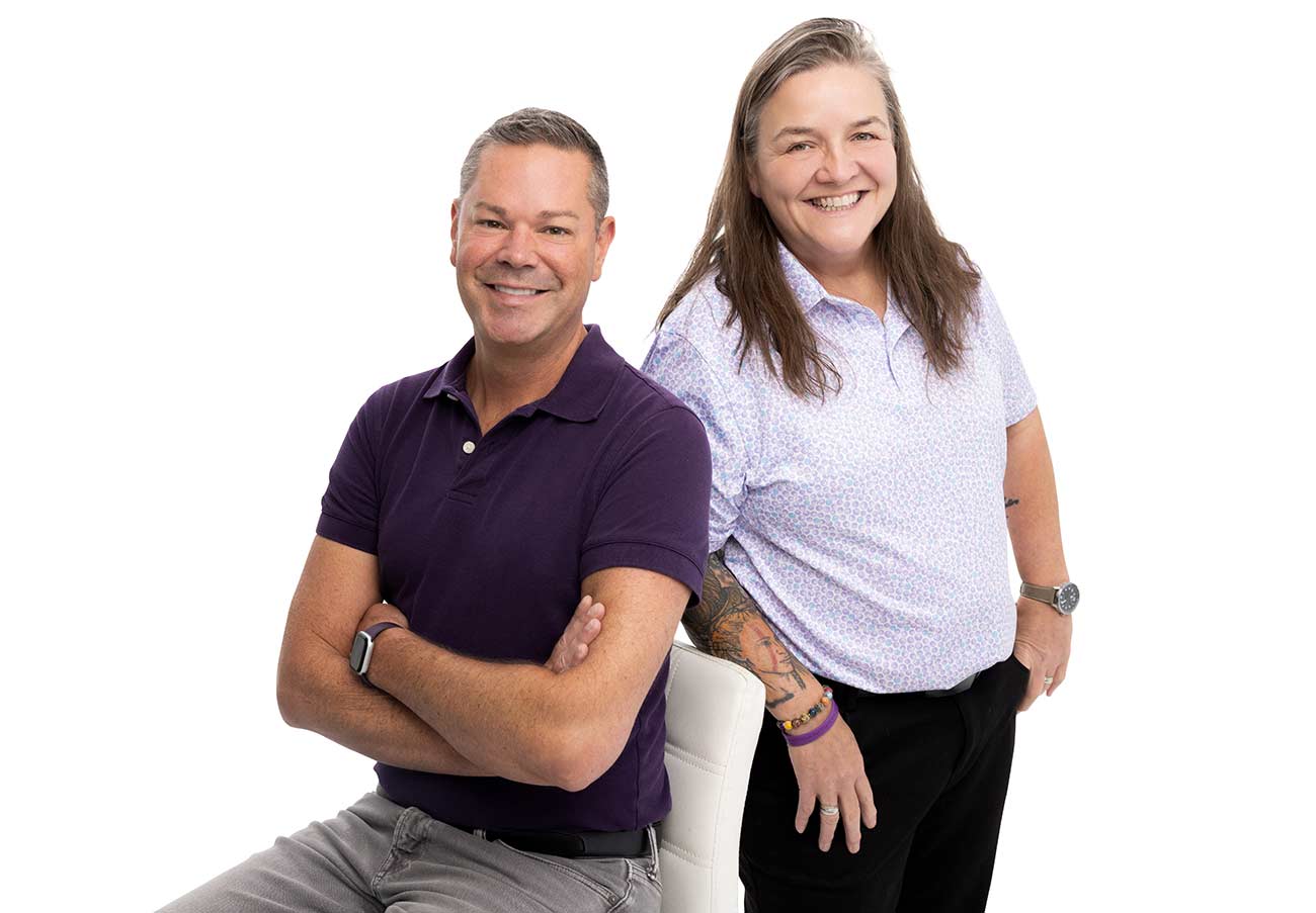 Realtors Chris Goble and Kay Johnson promotional headshot photo.