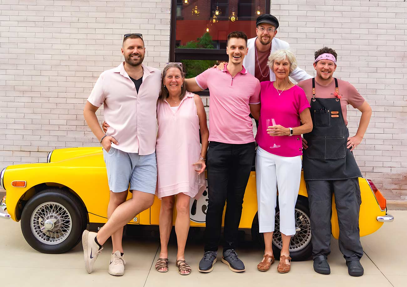 Group shot of the owners and management team at Milly’s Wine Bar & Bistro.