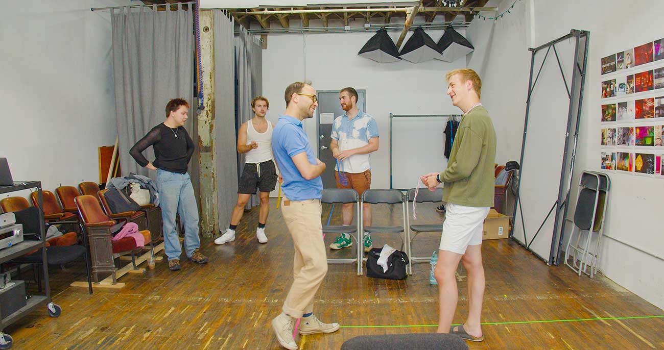 Backstage production photo from the 2024 Only Ugly Guys.