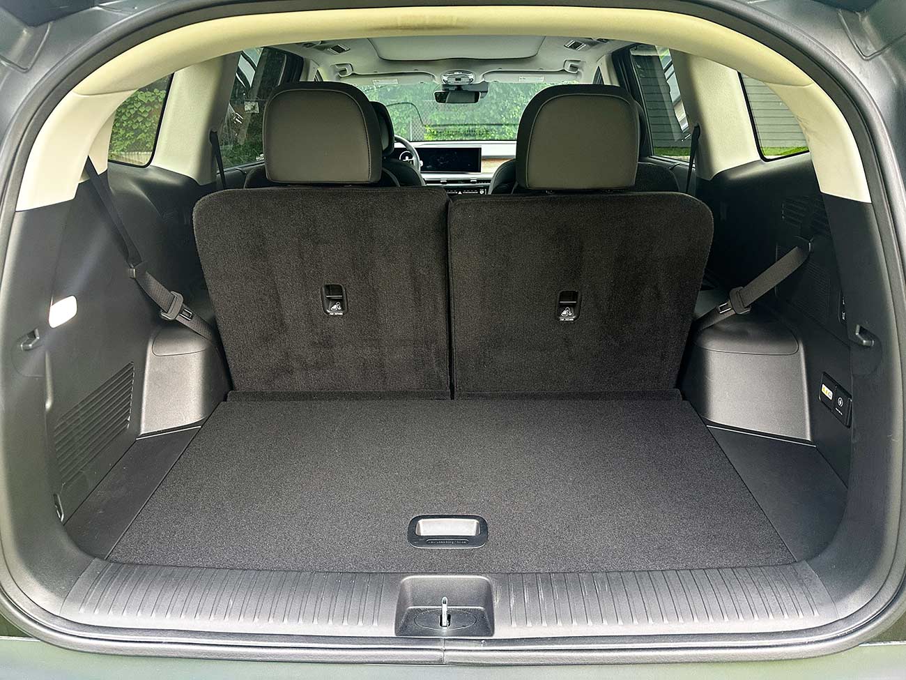 Cargo area of the vehicle.