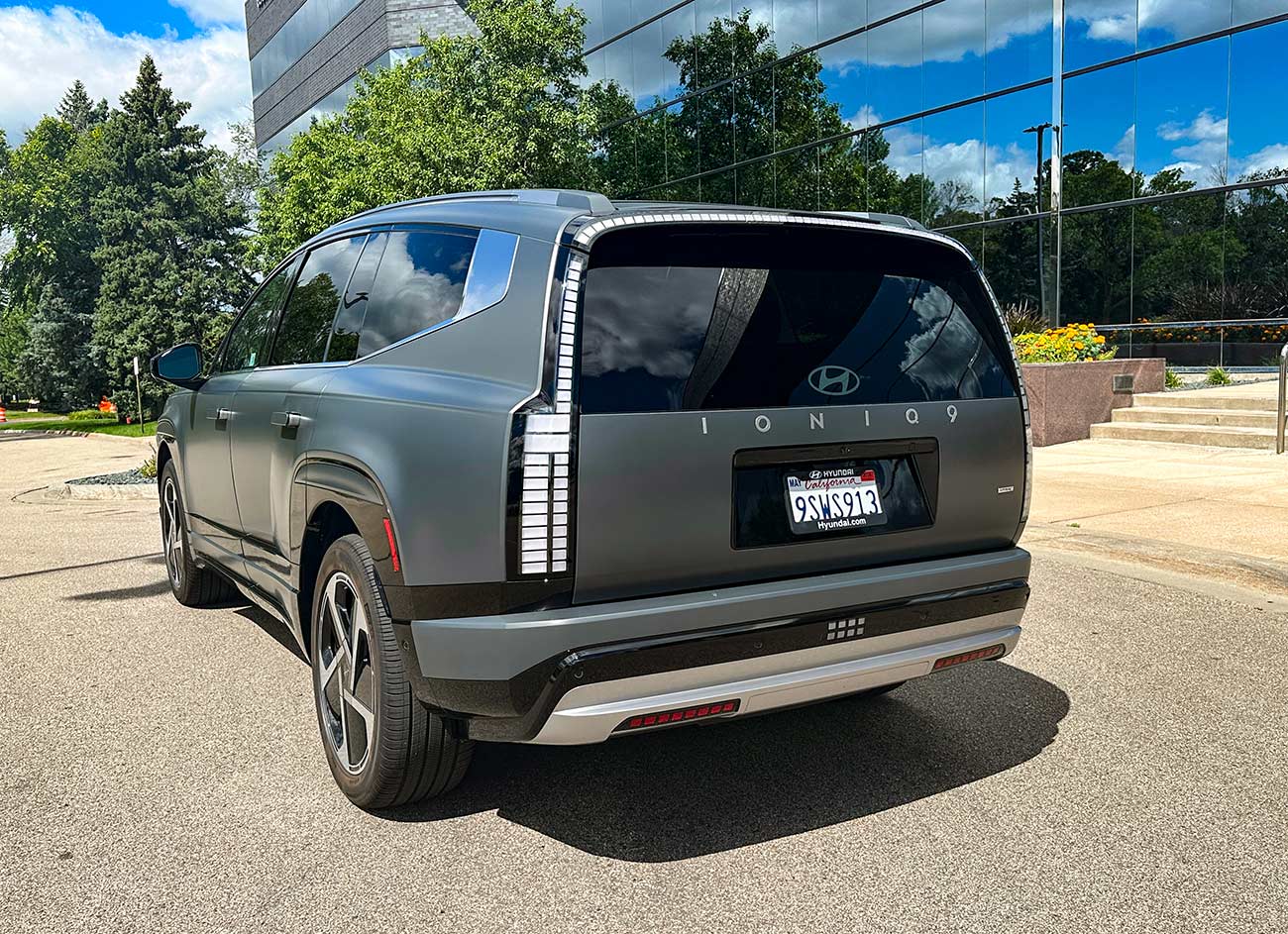 Rear exterior view of the 2026 Hyundai IONIQ 9.