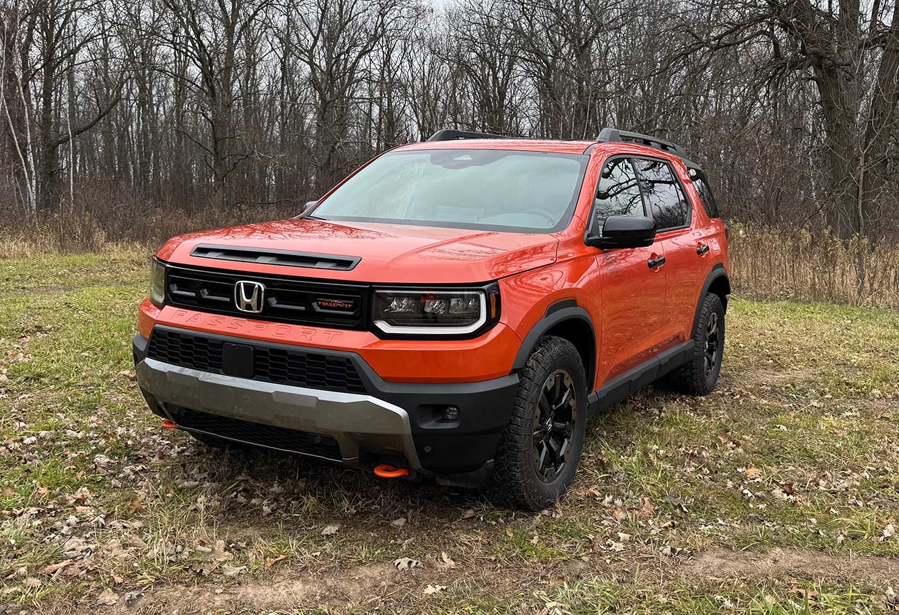 Front exterior view of the Honda 2026 Passport.