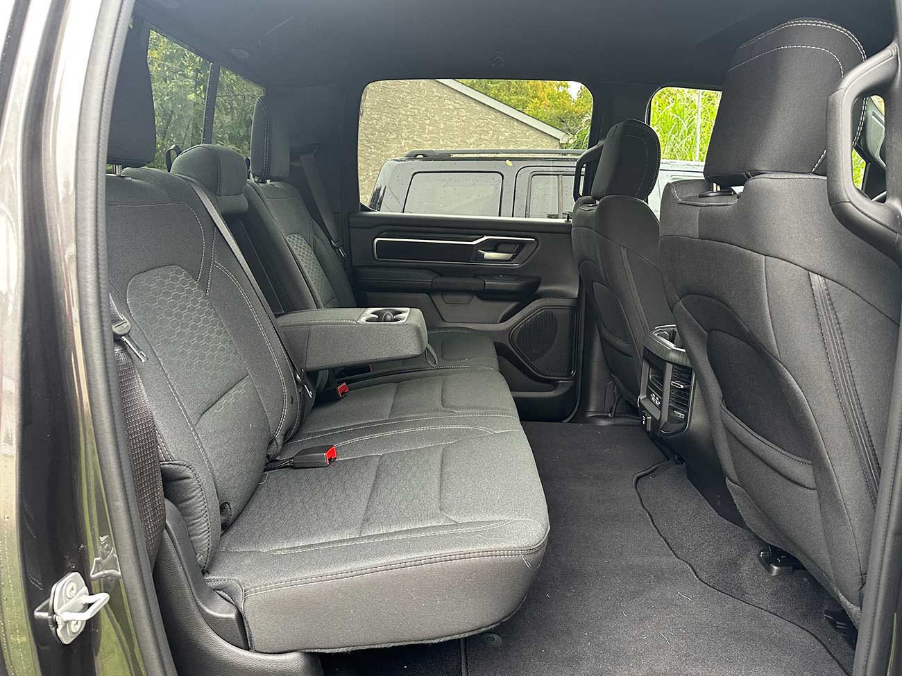 Rear interior seats of the RAM 1500.