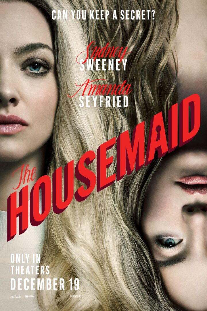 Official movie poster for the film "The Housemaid".