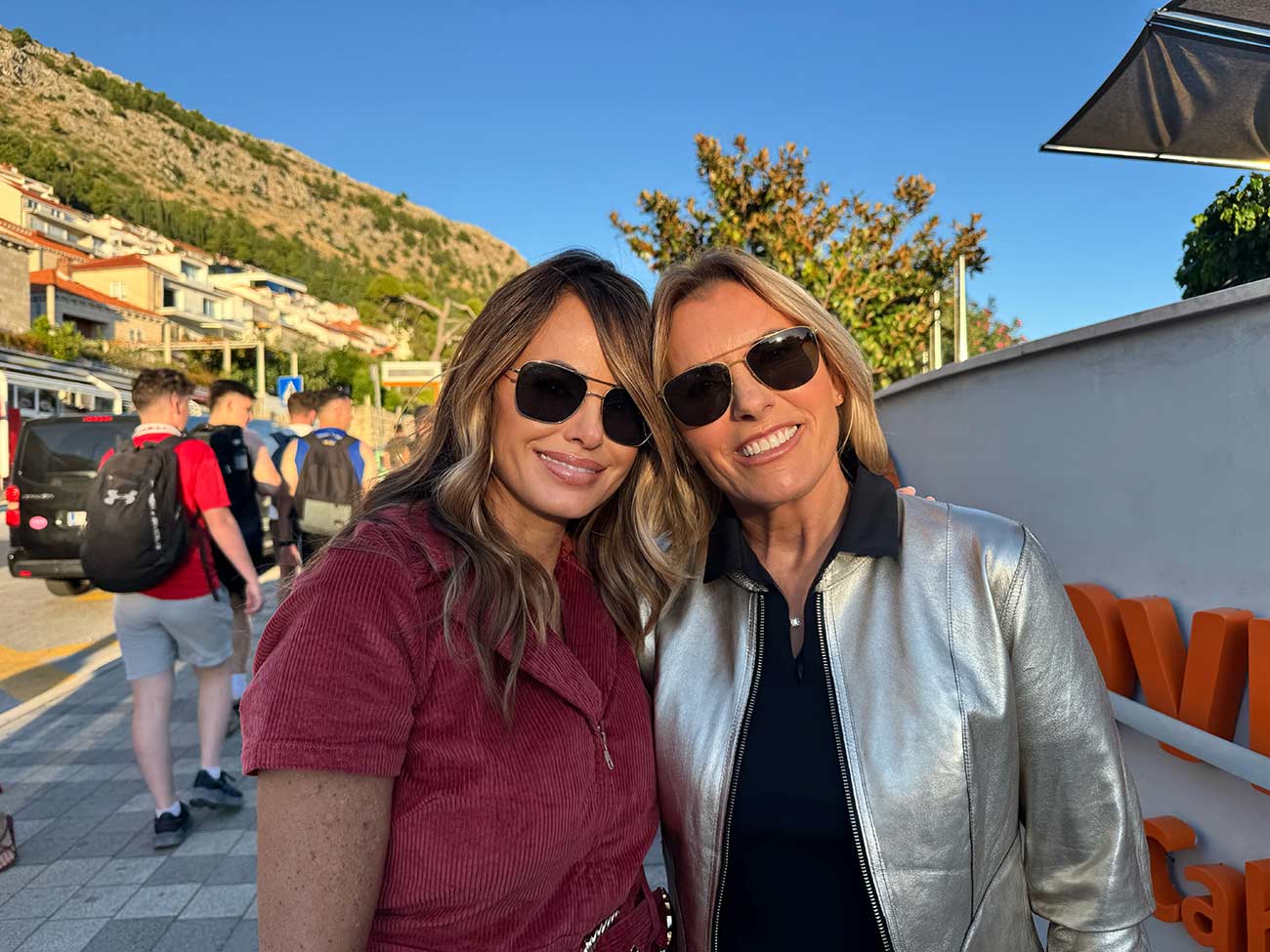 Leah with her wife Captain Sandy Yawn.