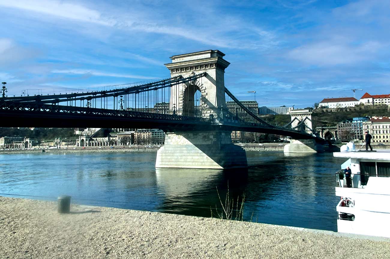Budapest’s iconic Chain Bridge.