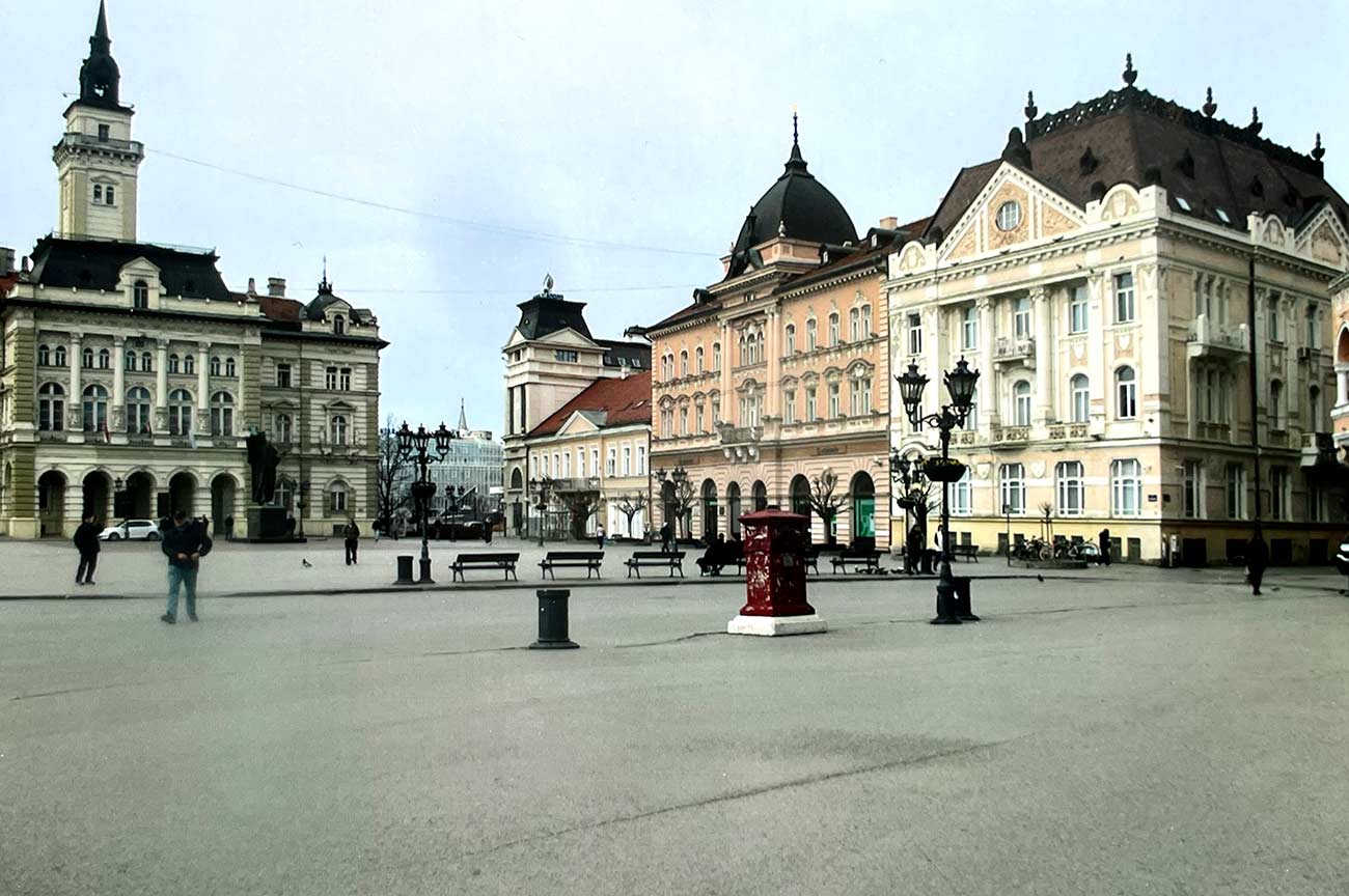 City Center in northwestern Vidin, Bulgaria.