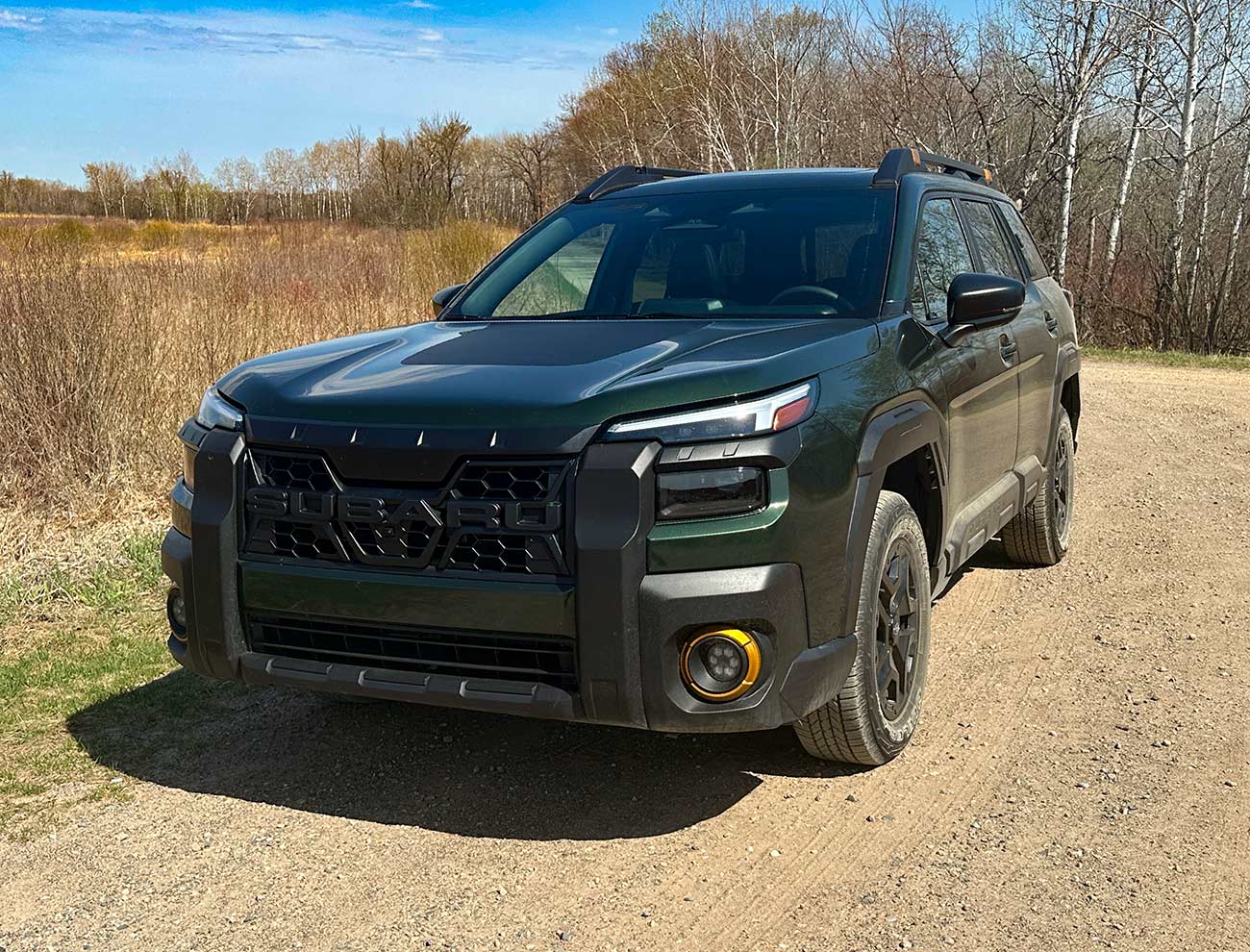 Exterior front view of the 2026 Subaru Outback Wilderness.