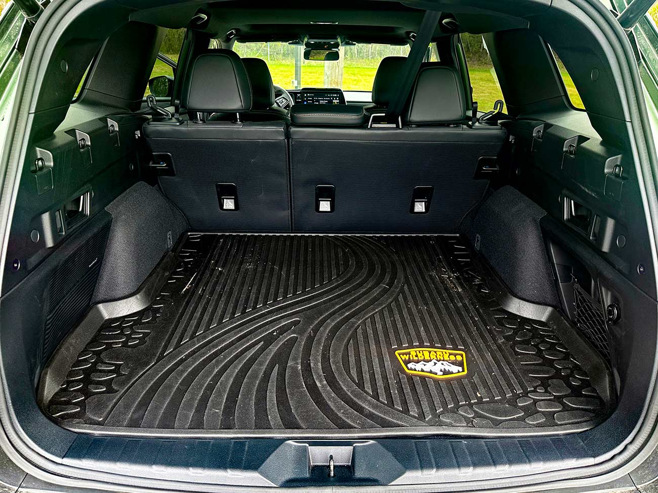 Cargo storage area of the 2026 Subaru Outback Wilderness.